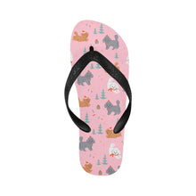 Load image into Gallery viewer, Festive Doodles in Christmas Cheer Unisex Slippers-8