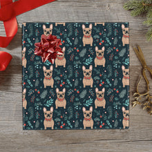 Load image into Gallery viewer, Festive Fawn French Bulldog Forest Christmas Gift Wrapping Paper - 2 Rolls-Christmas Ornament-Christmas,French Bulldog,Wrapping Paper-1
