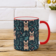 Load image into Gallery viewer, Festive Fawn French Bulldog Forest Christmas Mug-2