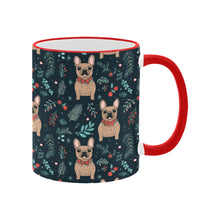 Load image into Gallery viewer, Festive Fawn French Bulldog Forest Christmas Mug-4