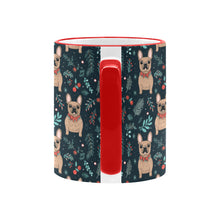 Load image into Gallery viewer, Festive Fawn French Bulldog Forest Christmas Mug-5
