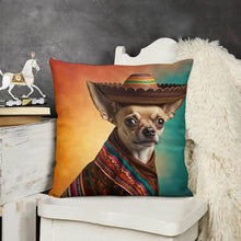 Load image into Gallery viewer, Festive Fiesta Fawn Chihuahua Plush Pillow Case-Chihuahua, Dog Dad Gifts, Dog Mom Gifts, Home Decor, Pillows-5