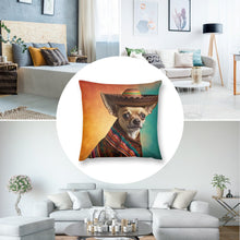 Load image into Gallery viewer, Festive Fiesta Fawn Chihuahua Plush Pillow Case-Chihuahua, Dog Dad Gifts, Dog Mom Gifts, Home Decor, Pillows-8