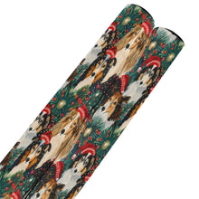Load image into Gallery viewer, Festive Flock Shelties' Christmas Gathering Gift Wrapping Paper - 2 Rolls-Christmas Ornament-Christmas,Rough Collie,Shetland Sheepdog,Wrapping Paper-Sheltie-ONE SIZE-5