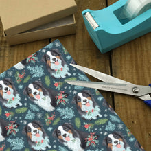Load image into Gallery viewer, Festive Fluff Australian Shepherd Christmas Gift Wrapping Paper - 2 Rolls-Christmas Ornament-Australian Shepherd,Christmas,Wrapping Paper-4