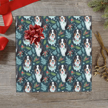 Load image into Gallery viewer, Festive Fluff Australian Shepherd Christmas Gift Wrapping Paper - 2 Rolls-Christmas Ornament-Australian Shepherd,Christmas,Wrapping Paper-1