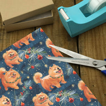Load image into Gallery viewer, Festive Fluff Chow Chow Christmas Gift Wrapping Paper - 2 Rolls-Christmas Ornament-Chow Chow,Christmas,Wrapping Paper-4