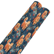 Load image into Gallery viewer, Festive Fluff Chow Chow Christmas Gift Wrapping Paper - 2 Rolls-Christmas Ornament-Chow Chow,Christmas,Wrapping Paper-Chow Chow-5