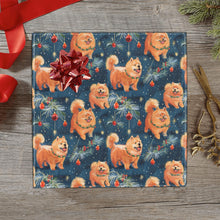 Load image into Gallery viewer, Festive Fluff Chow Chow Christmas Gift Wrapping Paper - 2 Rolls-Christmas Ornament-Chow Chow,Christmas,Wrapping Paper-1