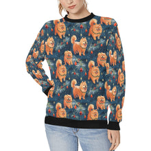 Load image into Gallery viewer, Festive Fluff Chow Chow Christmas Sweatshirt for Women-Apparel-Apparel, Chow Chow, Christmas, Dog Mom Gifts, Sweatshirt-S-1