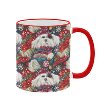 Load image into Gallery viewer, Festive Flurries Shih Tzu Christmas Coffee Mug-4