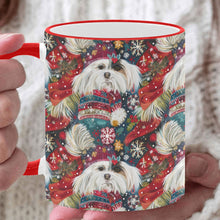 Load image into Gallery viewer, Festive Flurries Shih Tzu Christmas Coffee Mug-White6-ONE SIZE-1
