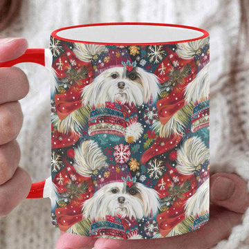 Festive Flurries Shih Tzu Christmas Coffee Mug White6 One Size 360x