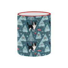 Load image into Gallery viewer, Festive Forest Border Collie Christmas Coffee Mug-4