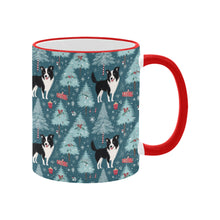 Load image into Gallery viewer, Festive Forest Border Collie Christmas Coffee Mug-5