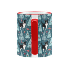 Load image into Gallery viewer, Festive Forest Border Collie Christmas Coffee Mug-6