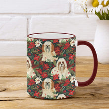 Load image into Gallery viewer, Festive Forest Lhasa Apsos Christmas Coffee Mug-2