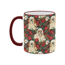 Load image into Gallery viewer, Festive Forest Lhasa Apsos Christmas Coffee Mug-4