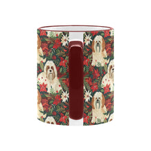 Load image into Gallery viewer, Festive Forest Lhasa Apsos Christmas Coffee Mug-5