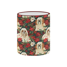 Load image into Gallery viewer, Festive Forest Lhasa Apsos Christmas Coffee Mug-6