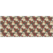 Load image into Gallery viewer, Festive Forest Lhasa Apsos Christmas Gift Wrapping Paper - 2 Rolls-Christmas Ornament-Christmas,Lhasa Apso,Wrapping Paper-3