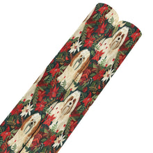 Load image into Gallery viewer, Festive Forest Lhasa Apsos Christmas Gift Wrapping Paper - 2 Rolls-Christmas Ornament-Christmas,Lhasa Apso,Wrapping Paper-Lhasa Apso-ONE SIZE-5