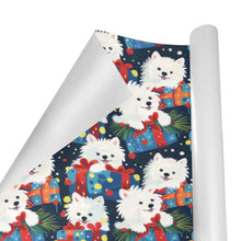 Load image into Gallery viewer, Festive Furry American Eskie Christmas Gift Wrapping Paper - 2 Rolls-Christmas Ornament-American Eskimo Dog,Christmas,Wrapping Paper-4