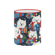 Load image into Gallery viewer, Festive Furry American Eskie Christmas Mug-3
