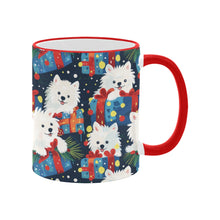 Load image into Gallery viewer, Festive Furry American Eskie Christmas Mug-4