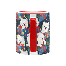 Load image into Gallery viewer, Festive Furry American Eskie Christmas Mug-6