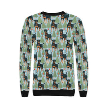 Load image into Gallery viewer, Festive Guardians Rottweiler&#39;s Christmas Sweatshirt for Women-Apparel-Apparel, Christmas, Dog Mom Gifts, Rottweiler, Sweatshirt-4