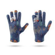 Festive Poodles in Christmas Cheer Touch Screen Gloves-Accessories-Accessories, Dog Dad Gifts, Dog Mom Gifts, Gloves-11
