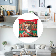 Load image into Gallery viewer, Fiesta de Fawn Red Chihuahua Plush Pillow Case-Chihuahua, Dog Dad Gifts, Dog Mom Gifts, Home Decor, Pillows-4