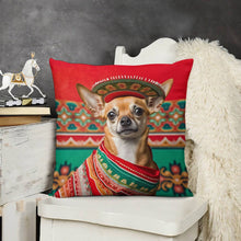 Load image into Gallery viewer, Fiesta de Fawn Red Chihuahua Plush Pillow Case-Chihuahua, Dog Dad Gifts, Dog Mom Gifts, Home Decor, Pillows-6
