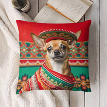 Load image into Gallery viewer, Fiesta de Fawn Red Chihuahua Plush Pillow Case-Chihuahua, Dog Dad Gifts, Dog Mom Gifts, Home Decor, Pillows-7