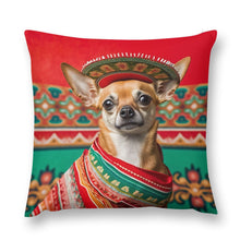 Load image into Gallery viewer, Fiesta de Fawn Red Chihuahua Plush Pillow Case-Chihuahua, Dog Dad Gifts, Dog Mom Gifts, Home Decor, Pillows-8