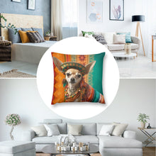 Load image into Gallery viewer, Fiesta of Colors Fawn Chihuahua Plush Pillow Case-Chihuahua, Dog Dad Gifts, Dog Mom Gifts, Home Decor, Pillows-2