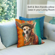 Load image into Gallery viewer, Fiesta of Colors Fawn Chihuahua Plush Pillow Case-Chihuahua, Dog Dad Gifts, Dog Mom Gifts, Home Decor, Pillows-5