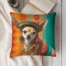 Load image into Gallery viewer, Fiesta of Colors Fawn Chihuahua Plush Pillow Case-Chihuahua, Dog Dad Gifts, Dog Mom Gifts, Home Decor, Pillows-7