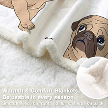 Load image into Gallery viewer, Smiling Shiba Love Soft Warm Fleece Blanket - 3 Colors-Blanket-Blankets, Home Decor, Shiba Inu-4