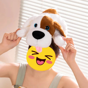 Floppy Eye Patch Beagle Love Stuffed Animal Plush Toys-Stuffed Animals-Beagle, Stuffed Animal-1