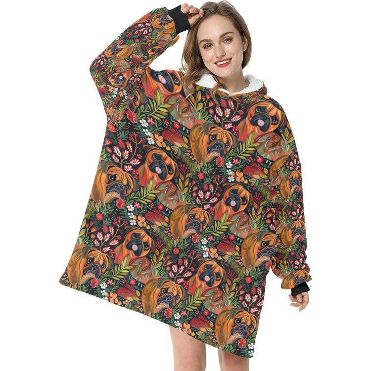 Floral Boxers In Bloom Christmas Blanket Hoodie One Size 19773835 9c77 466b Bbd0 Fd5b54955825 750x
