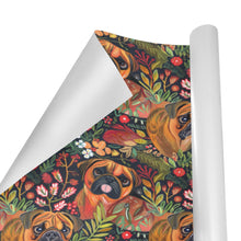 Load image into Gallery viewer, Floral Boxers in Bloom Christmas Gift Wrapping Paper - 2 Rolls-Christmas Ornament-Boxer,Christmas,Wrapping Paper-4