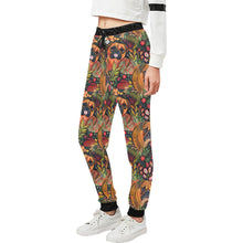 Load image into Gallery viewer, Floral Boxers in Bloom Christmas Unisex Sweatpants-Apparel-Apparel, Boxer, Christmas, Dog Dad Gifts, Dog Mom Gifts, Pajamas-2