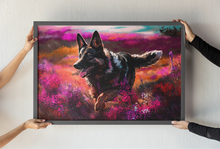 Load image into Gallery viewer, Floral Dreamscape German Shepherd Wall Art Poster-Art-Dog Art, German Shepherd, Home Decor, Poster-1