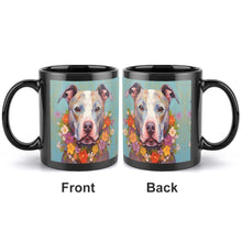 Load image into Gallery viewer, Floral Embrace Pit Bull Terrier Coffee Mug-2