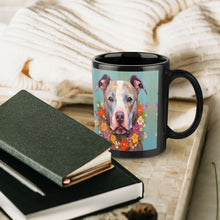 Load image into Gallery viewer, Floral Embrace Pit Bull Terrier Coffee Mug-6