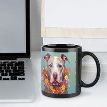 Load image into Gallery viewer, Floral Embrace Pit Bull Terrier Coffee Mug-7