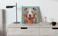 Load image into Gallery viewer, Floral Embrace Pit Bull Terrier Framed Wall Art Poster-Art-Dog Art, Home Decor, Pit Bull, Poster-2