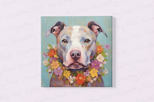 Load image into Gallery viewer, Floral Embrace Pit Bull Terrier Framed Wall Art Poster-Art-Dog Art, Home Decor, Pit Bull, Poster-4